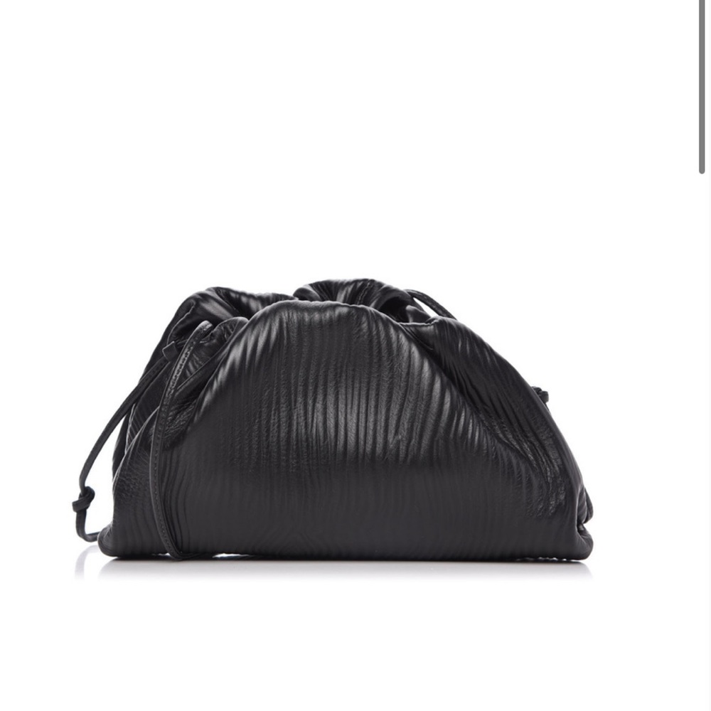 Bottega Veneta calfskin mini Pouch Bark Embossed.